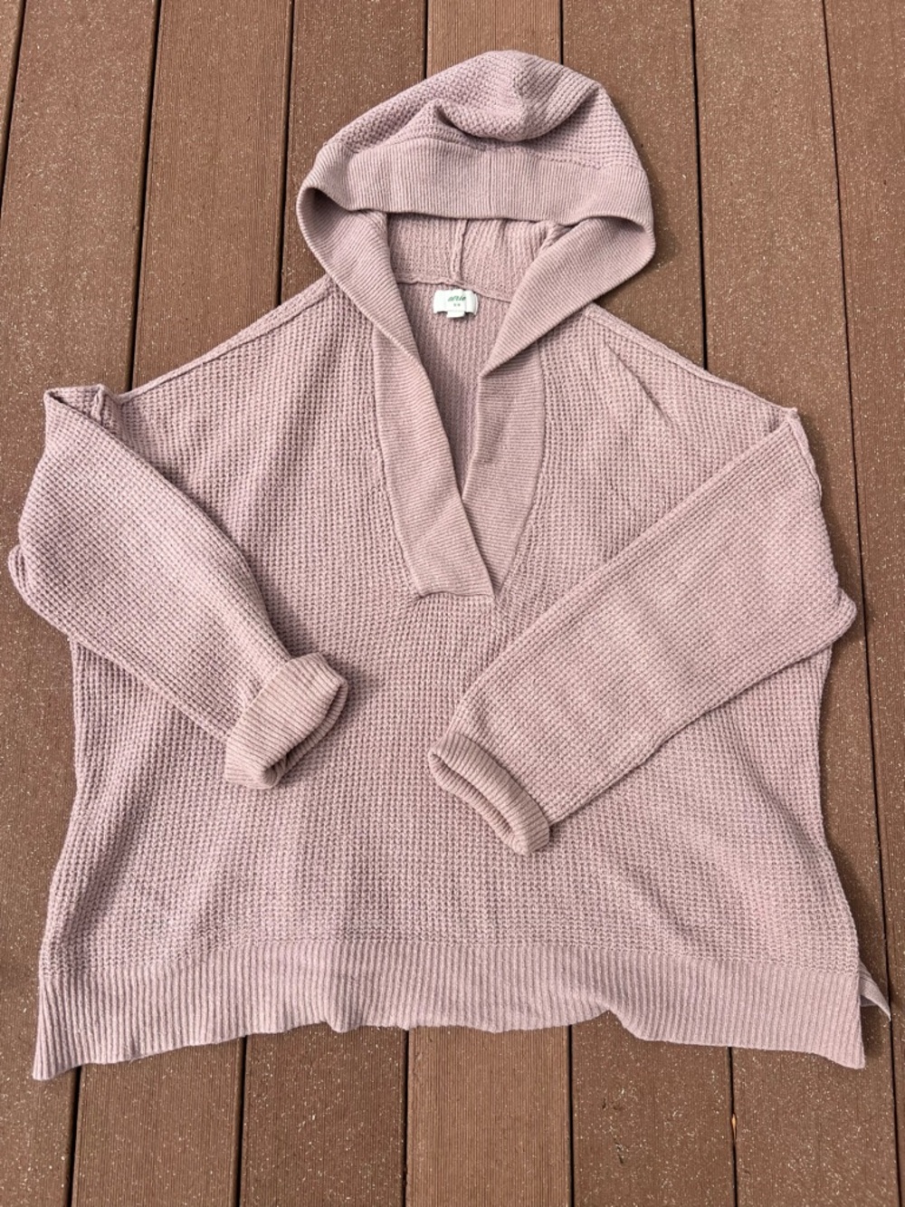 aerie Knit Hooded Sweater